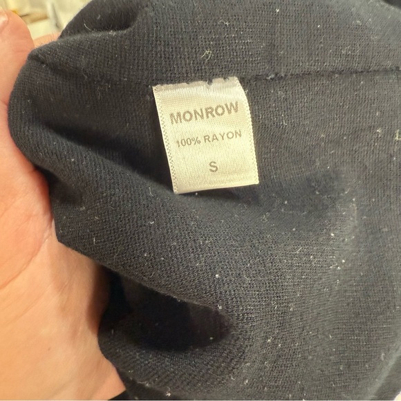 Amber Valletta Monrow Black Long Sleeve Bodycon Dress - Picture 8 of 8